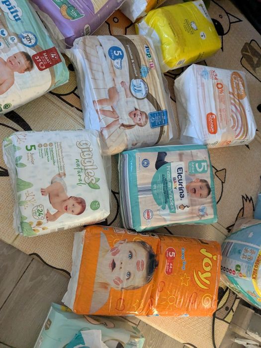 Памперси 2, 3,4,5  pampers, Gugu,fralda