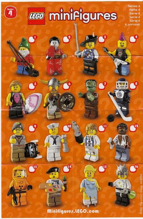LEGO Minifigures série 4 COMPLETA
