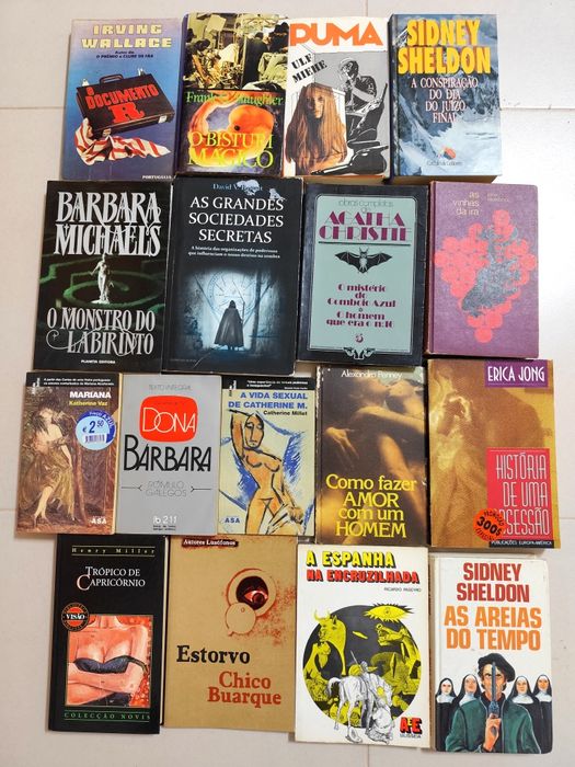 Livros antigos (Mistério / Policiais / Suspense / Eróticos)