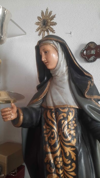 Santa Teresa de Avila em madeira do séc XIX
