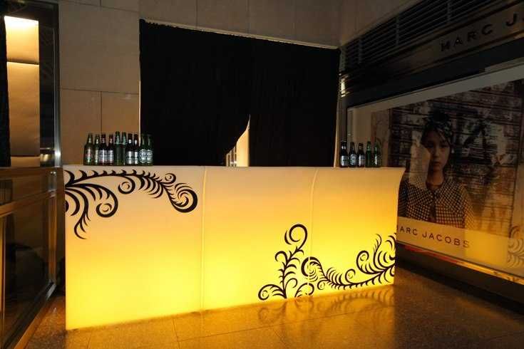 Mobiliario led bares