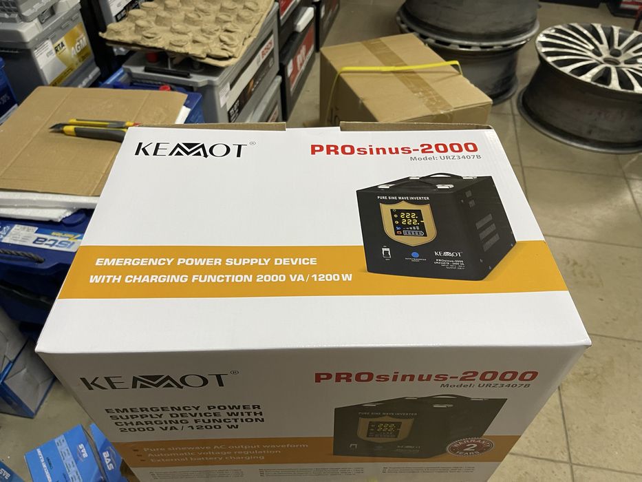 Джерело аварійного живлення Kemot PROsinus 2000W - 12V/230V