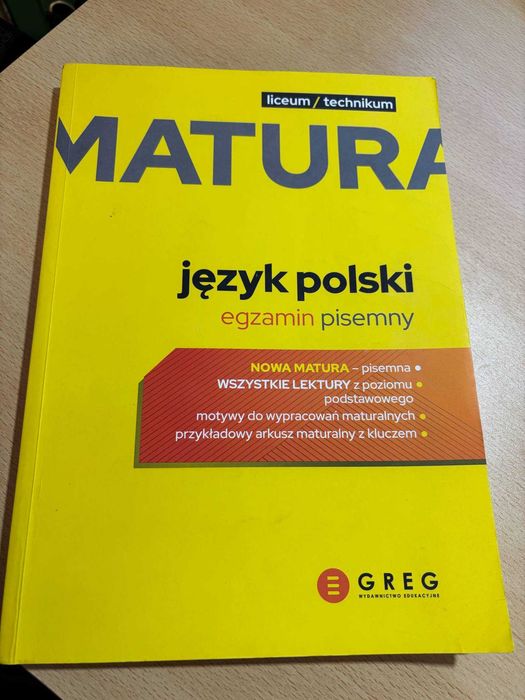 MATURA - język polski, wydawnictwo GREG