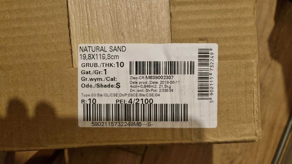 Gres natural sand beige mat 19,8x119,8 Opoczno