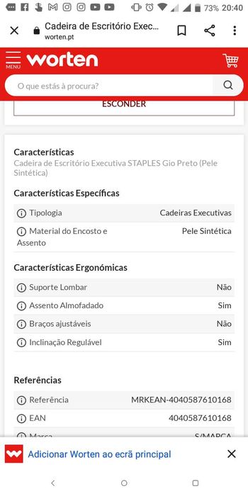 Cadeira escritório