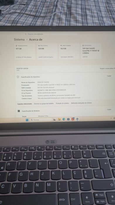 Lenovo Thinkbook 15 G2 ITL I7 15,6"/ SSD 512gb / 16gb RAM
