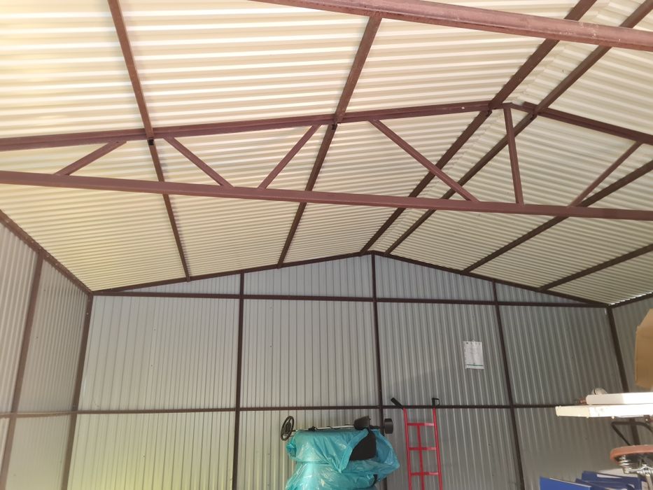 Garaż blaszany 6x6, uzywany