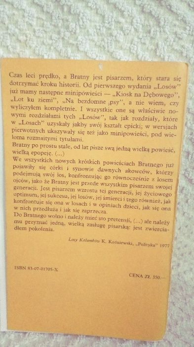 Losy. Roman Bratny