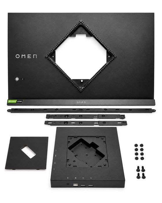 HP OMEN 25i HSD-0088-K Obudowa tylna + ramki + plastiki VESA + śruby Oryginał