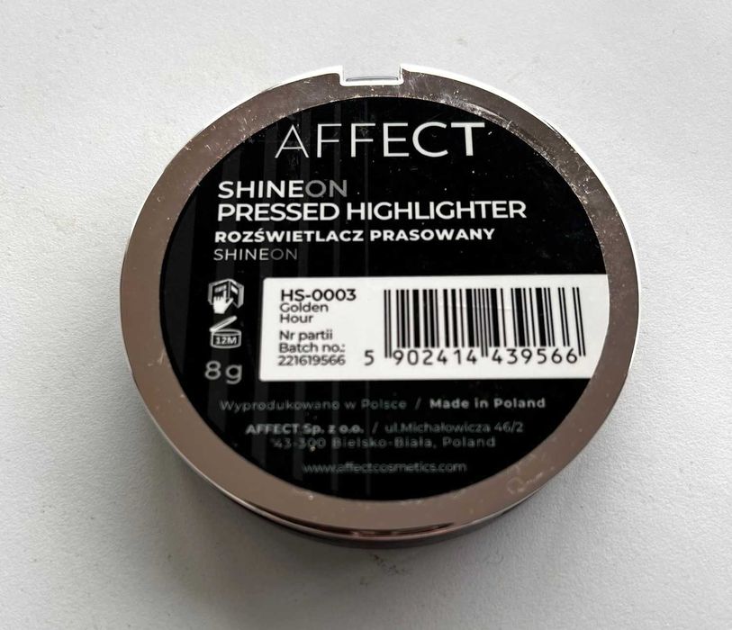 Affect shine on rozświetlacz highlighter Golden Hour