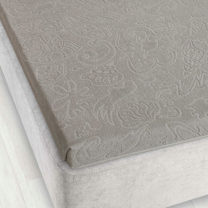 Prześcieradło Żakardowe Tulipan 4 Szary Zwoltex 175X220