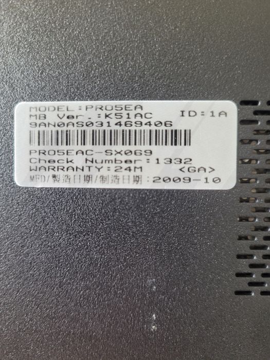 Asus 15.6" laptop notebook windows 7 PRO5EA stan bardzo dobry