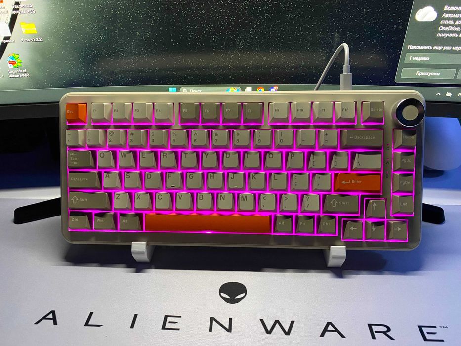 ‼️• Ajazz AK 820 Max Plus Grey / Flying Fish Switch •‼️