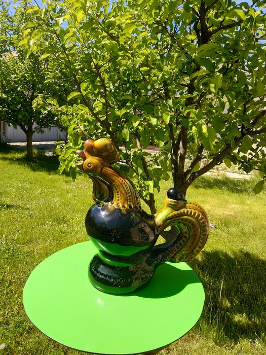 Васильківська Майоліка штоф "півень"петух.