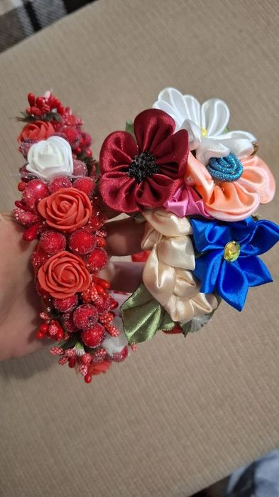 Обруч вінок україночка маки