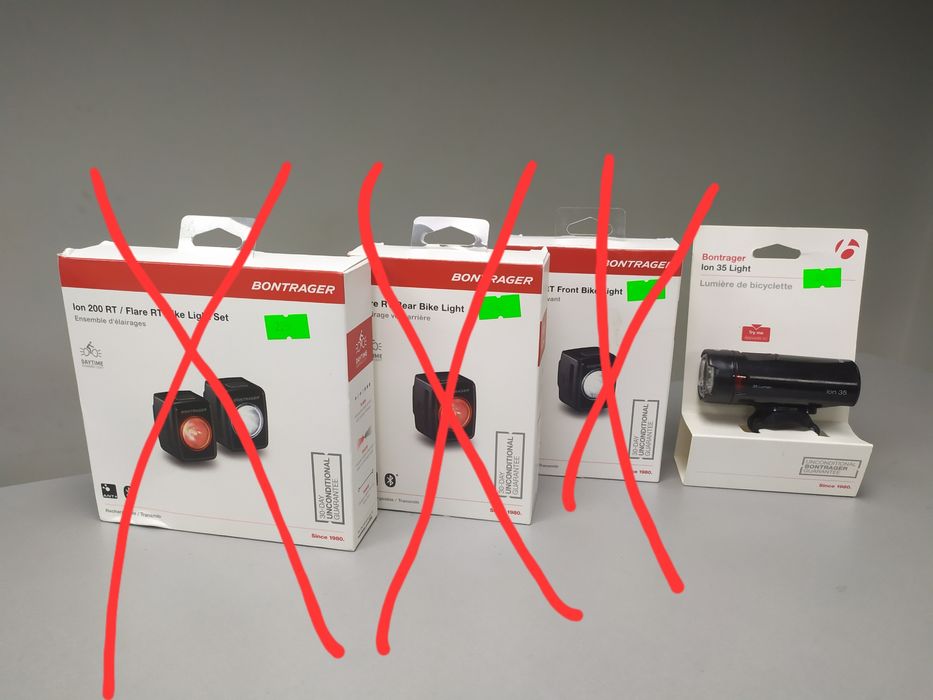 Товари TREK Bontrager,фари,гріпси,датчики,обмотки,тримачі,abus