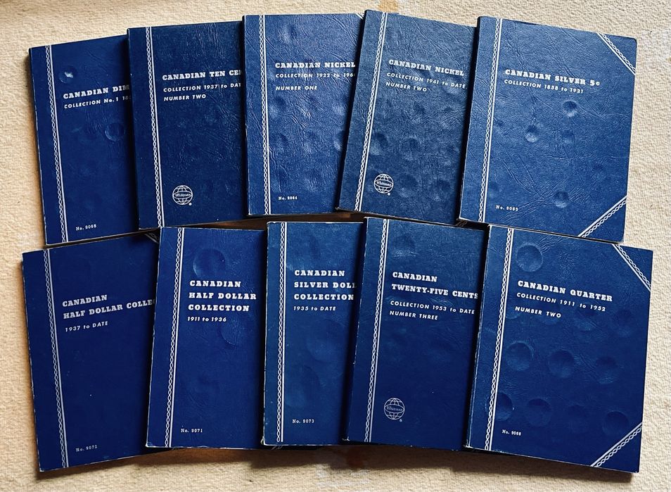 Альбоми для монет США і Канади, з монетами та без