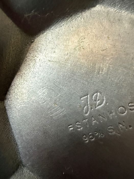 Conjunto de chá em Estanho com bandeja