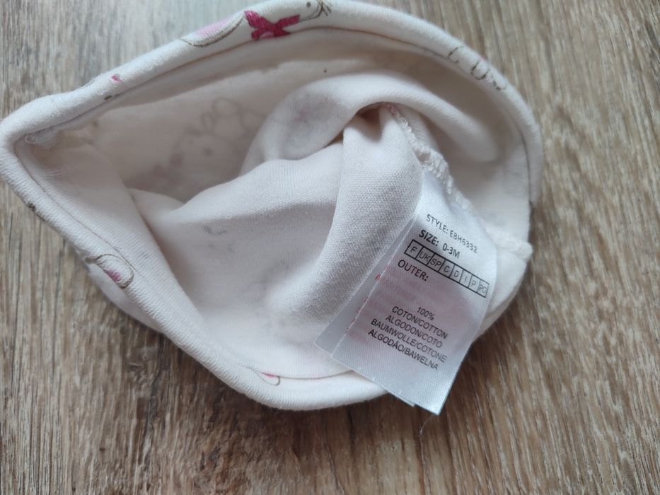 Wiosenna czapka czapeczka bawełniana dziewczynka 38