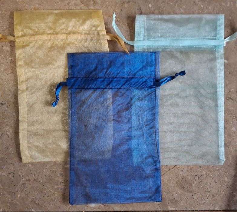 Sacos de organza - Artigo novo - 8 cores disponíveis