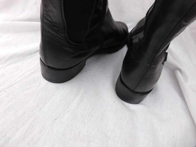 Apia włoskie skórzane kozaki muszkieterki 37