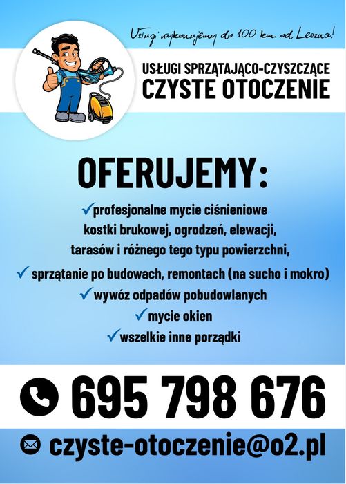 Profesjonalne mycie ciśnieniowe/nisko ciśnieniowe