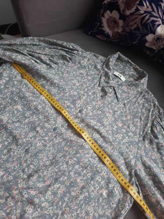 śliczna koszula C&A 42 kwiaty oversize szerokie rękawy jak nowa