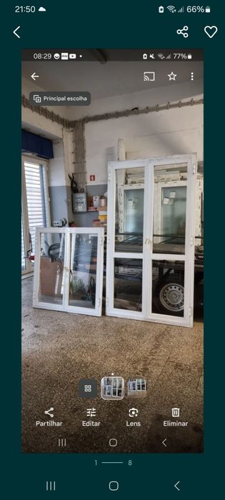 Janelas e portas usadas