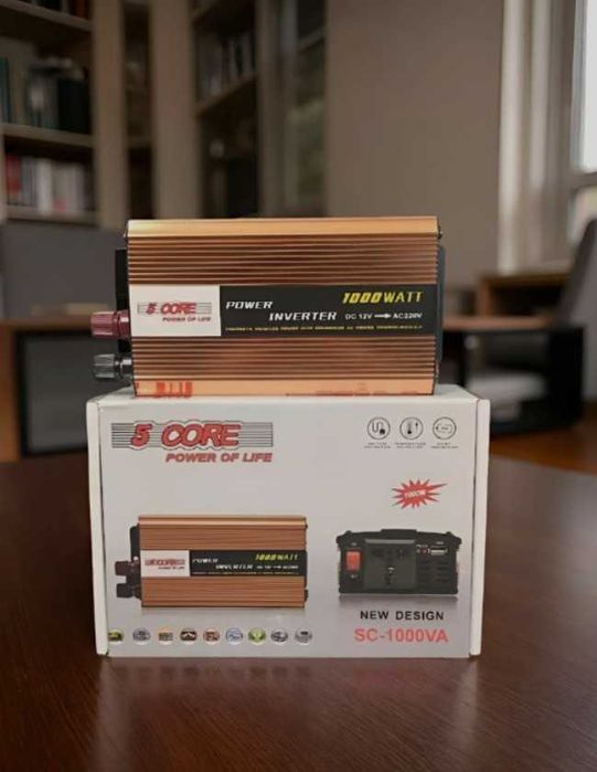 Інвертор 12v-220v 1000w, авто, work 660w, новий