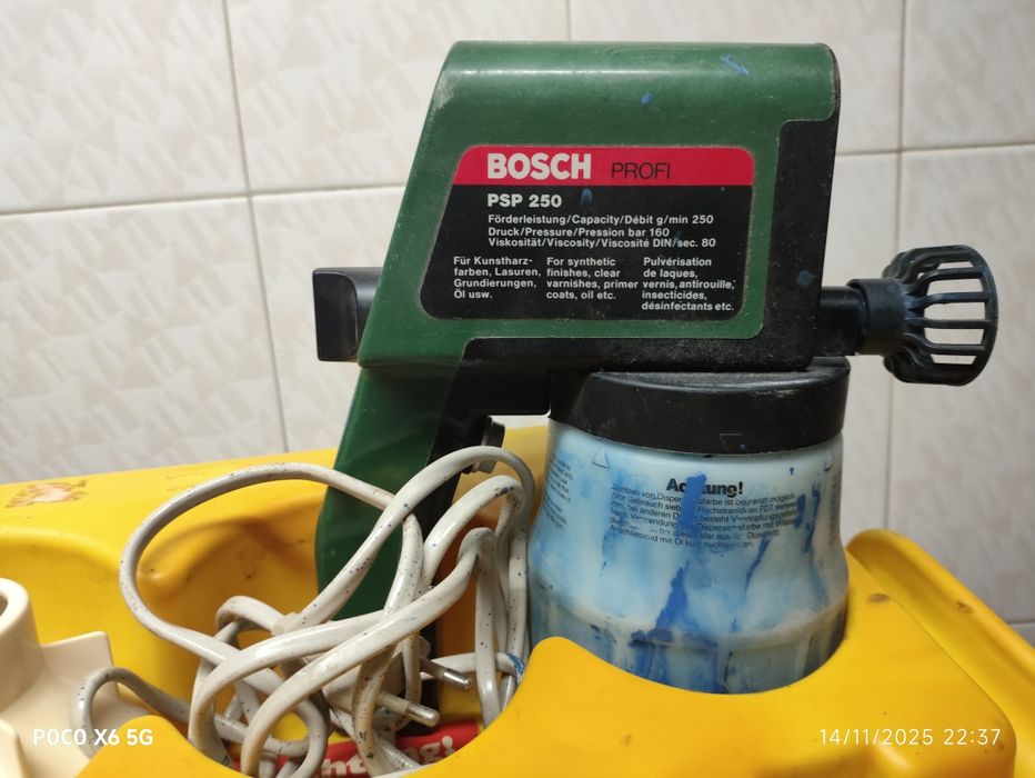 Pistola pintura bosch PSP 250 antiga (vintage)