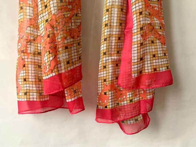 Jedwabna chustka apaszka 100% jedwab silk