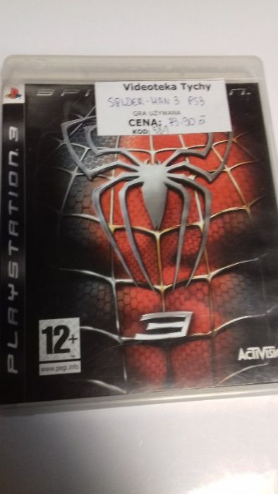 Spider-man 3 ps3, PL OKładka, Sklep Tychy, wymiana