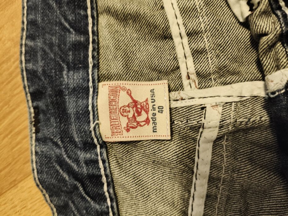 Nowe baggy jeansy true religion rozmiar XL kolor granatowy