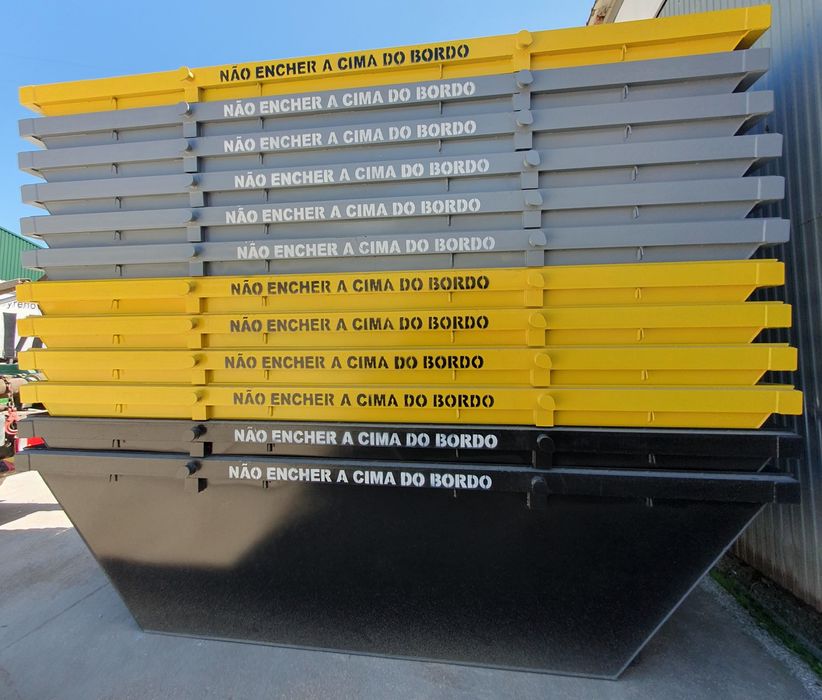 CONTENTORES e CARRINHAS p/recolha de resíduos de obras e lixo diverso