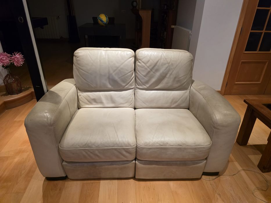 Sofás de couro de grande qualidade/luxo de 5 lugares com 4 rebatíveis