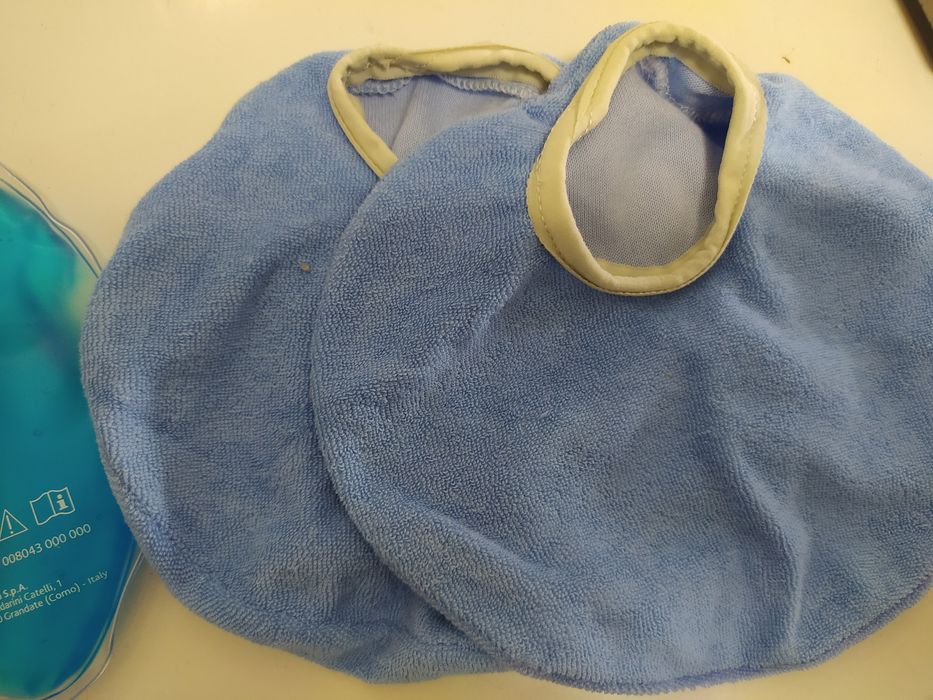 Discos termogel da Chicco para amamentação usados uma vez