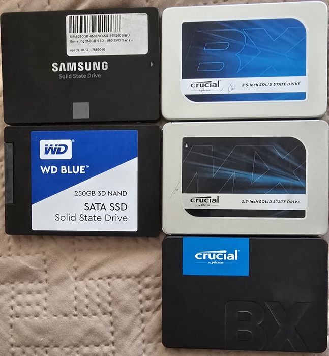 Ssd, ссд сата 240/250 гб Samsung, Crucial, WD BLUE