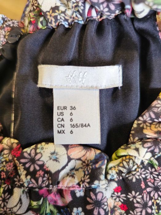 Wielokolorowa sukienka damska H&M rozmiar 36 S