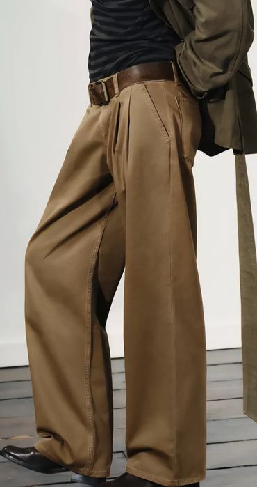 Pilnie. spodnie chinosy Zara r.46