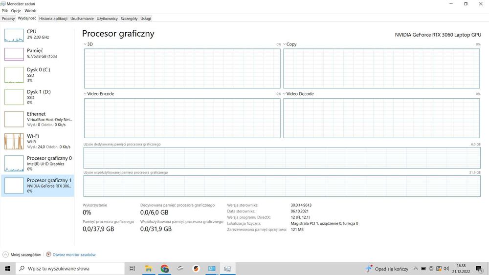 Laptop Hyperbok i7 RTX 3060 64GB RAM + Monitor MSI MD27 + Fotel SENSE7
