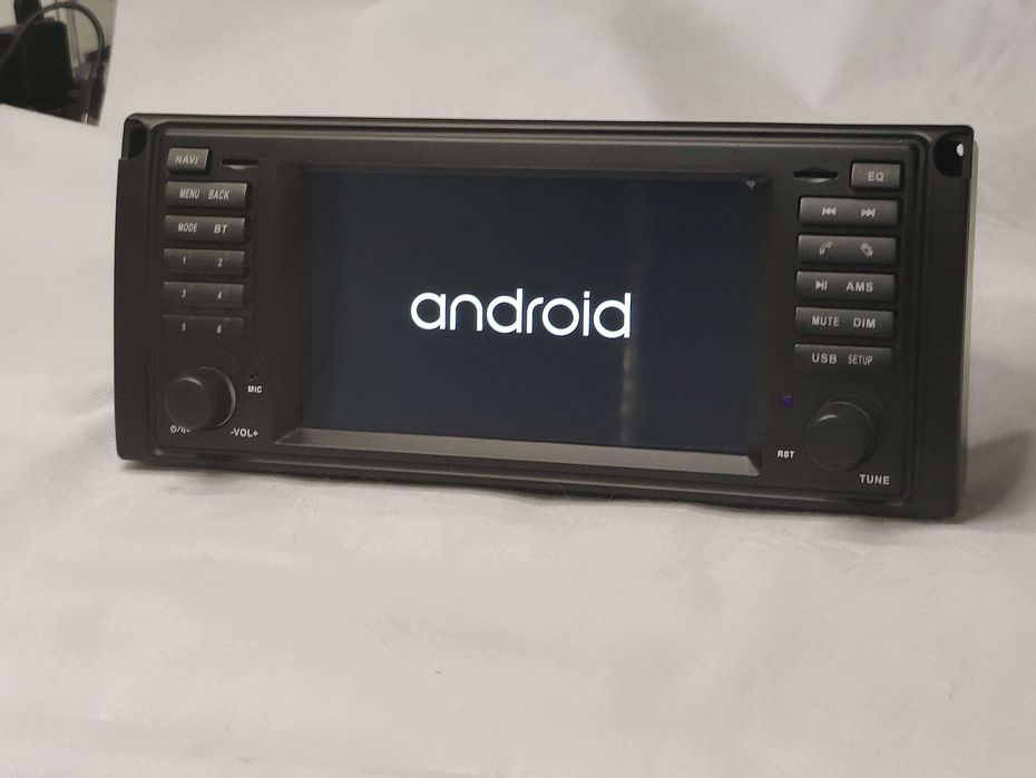 Rádio BMW E39 Android 13 WiFi GPS Novo com Garantia 2GB RAM