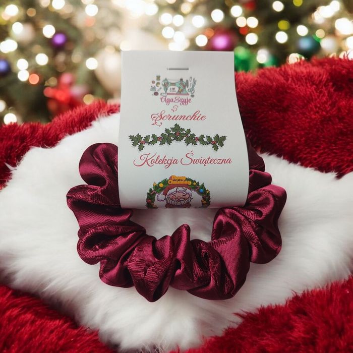 Scrunchie do włosów rozm S Satyna