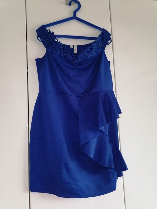 sukienka koronka karnawał ślub wesele święta przyjęcie 44 xxl 46 xxxl