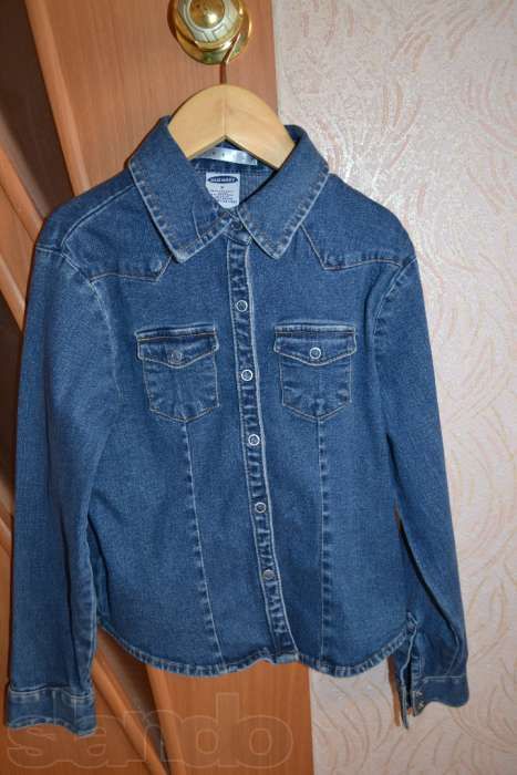 Джинсовая рубашка OLD NAVY на девочку 6-9 лет