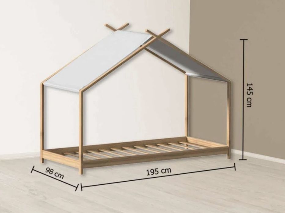 Cama Montessori 98x195 + colchão + protetor de colchão