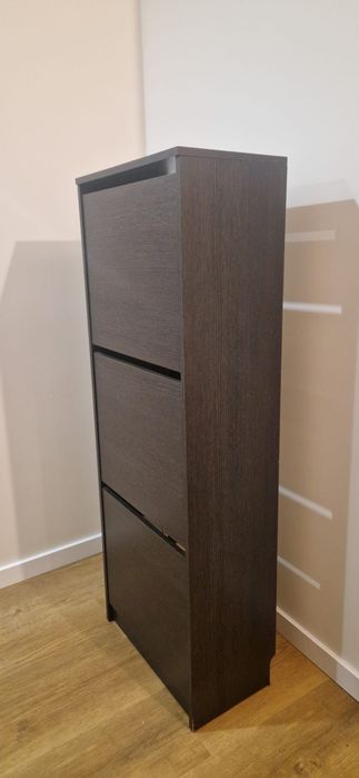 Sapateira Preta 3 Gavetas