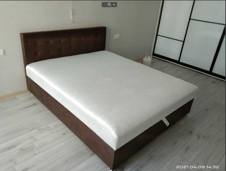 Ліжко 160×200 з підйомним мех. та матрасом