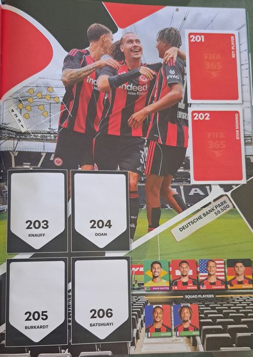 Caderneta nova FIFA 365 e cromos