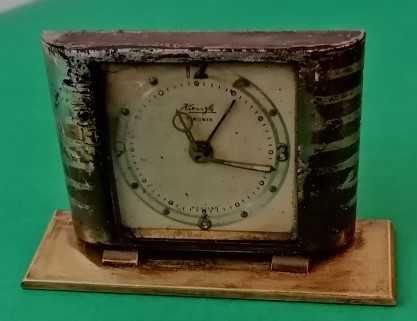 Relógio despertador Kienzle, 7 rubis, antigo