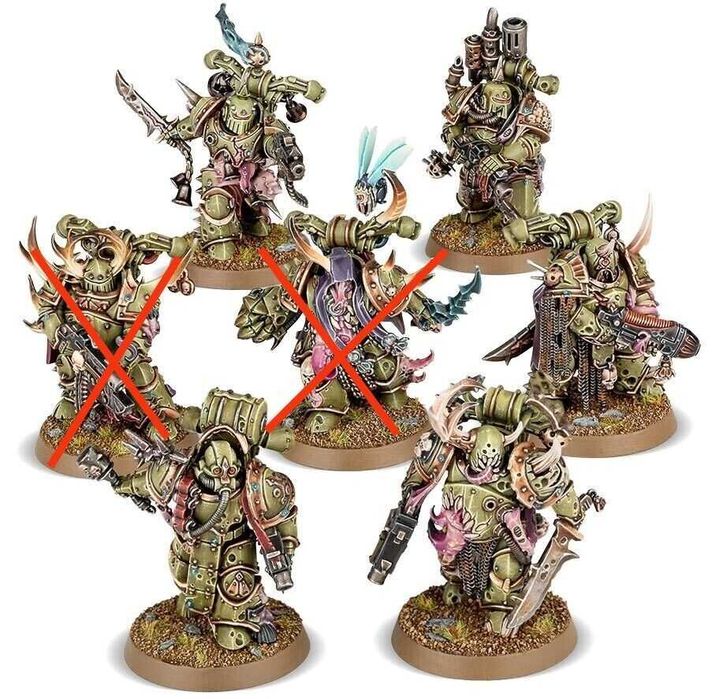 5X PLAGUE MARINE Death Guard Dark Imperium Warhammer 40k Ramki